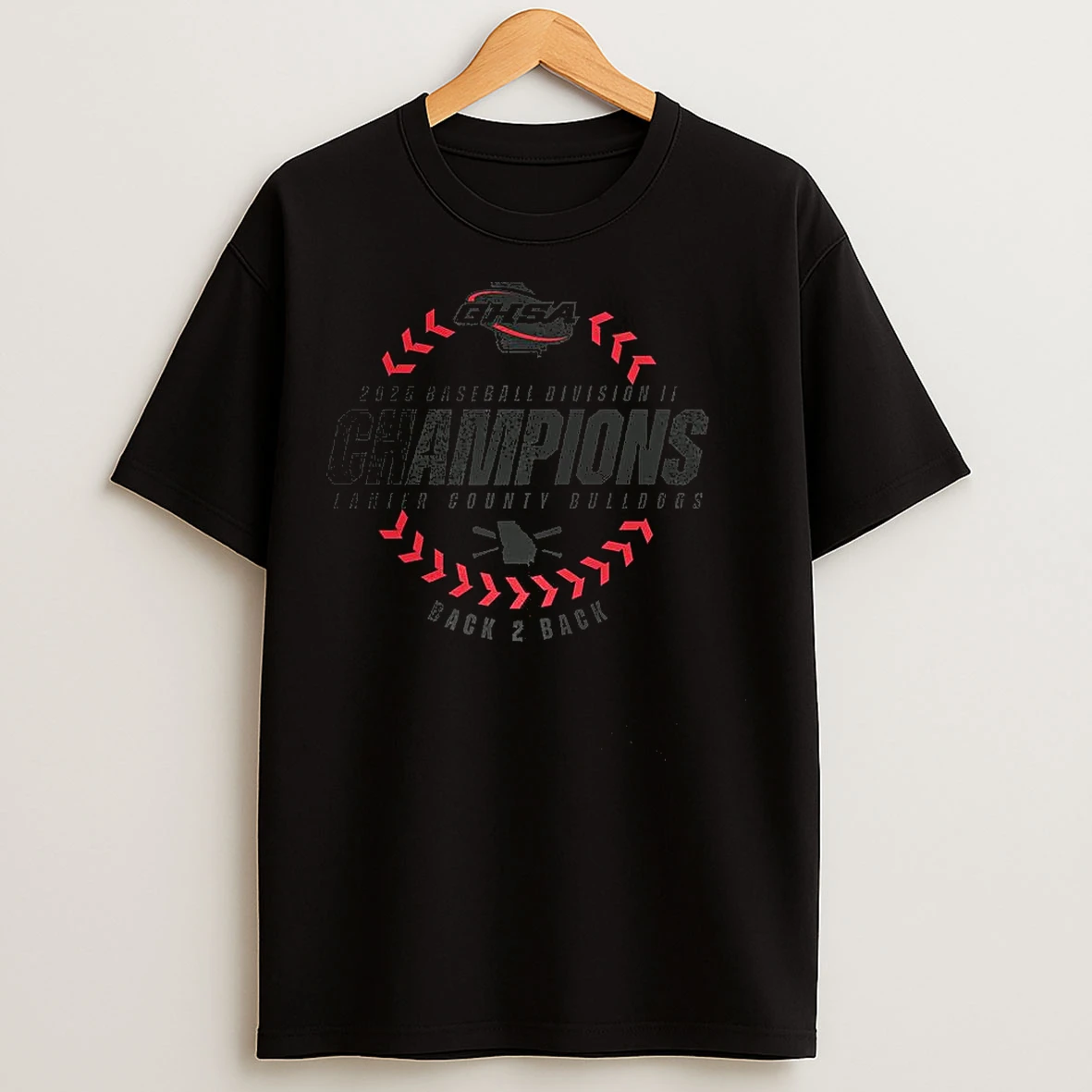 Classic Lanier County Bulldogs 2025 Ghsaa Baseball Division 2 State Champions T Shirts