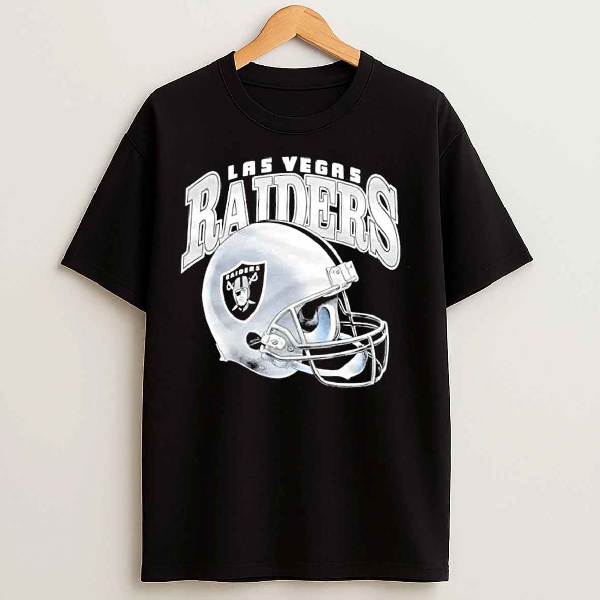Classic Las Vegas Raiders Gradient Football Helmet T Shirts