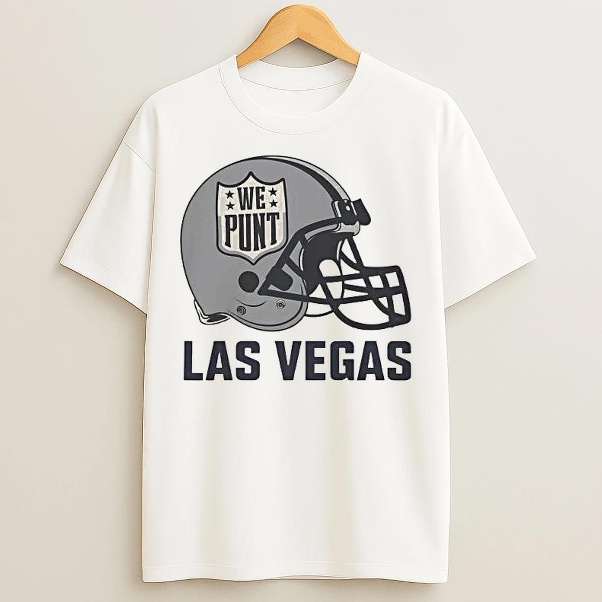 Classic Las Vegas Raiders Helmet We Punt T Shirts