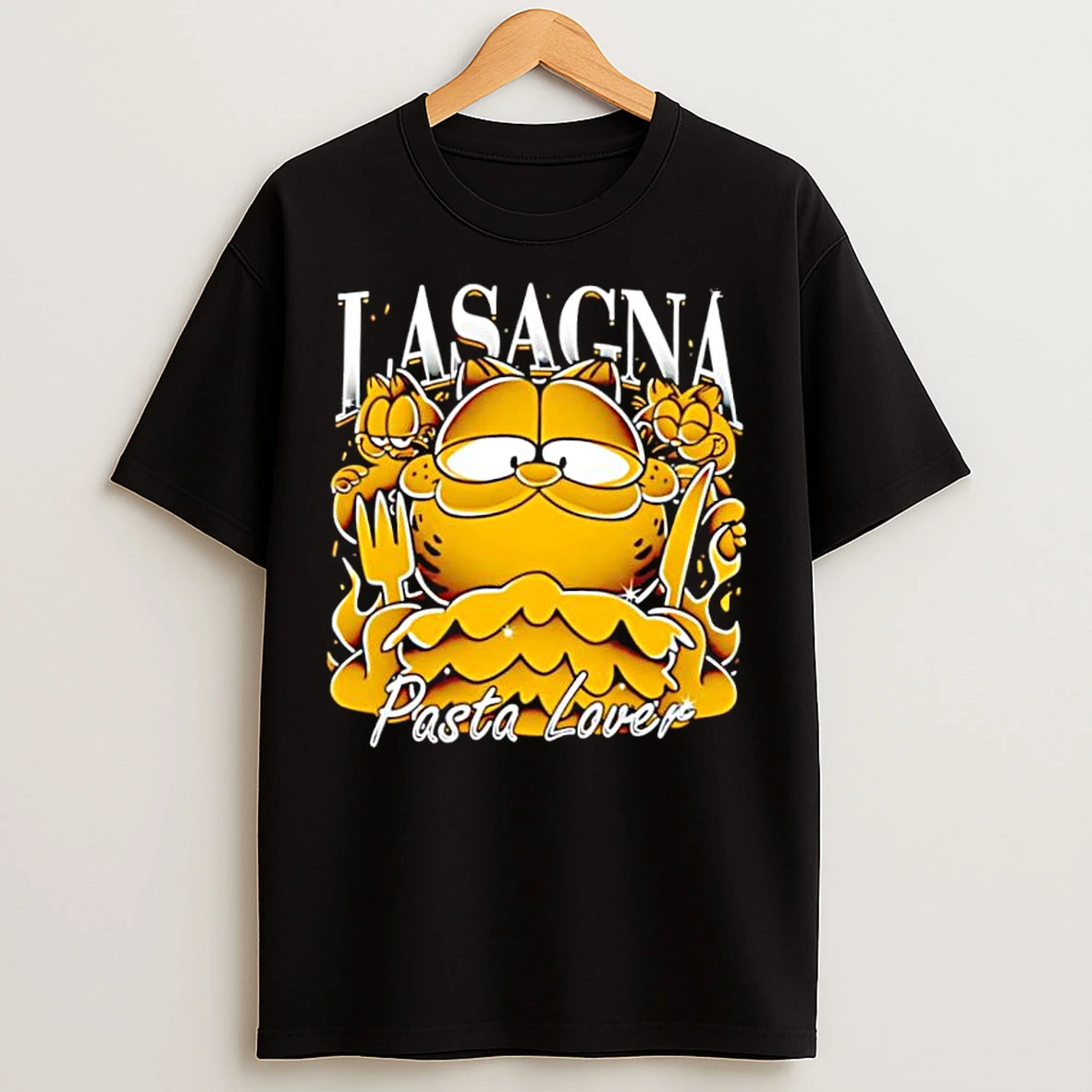 Classic Lasagna Pasta Lover Cat T Shirts
