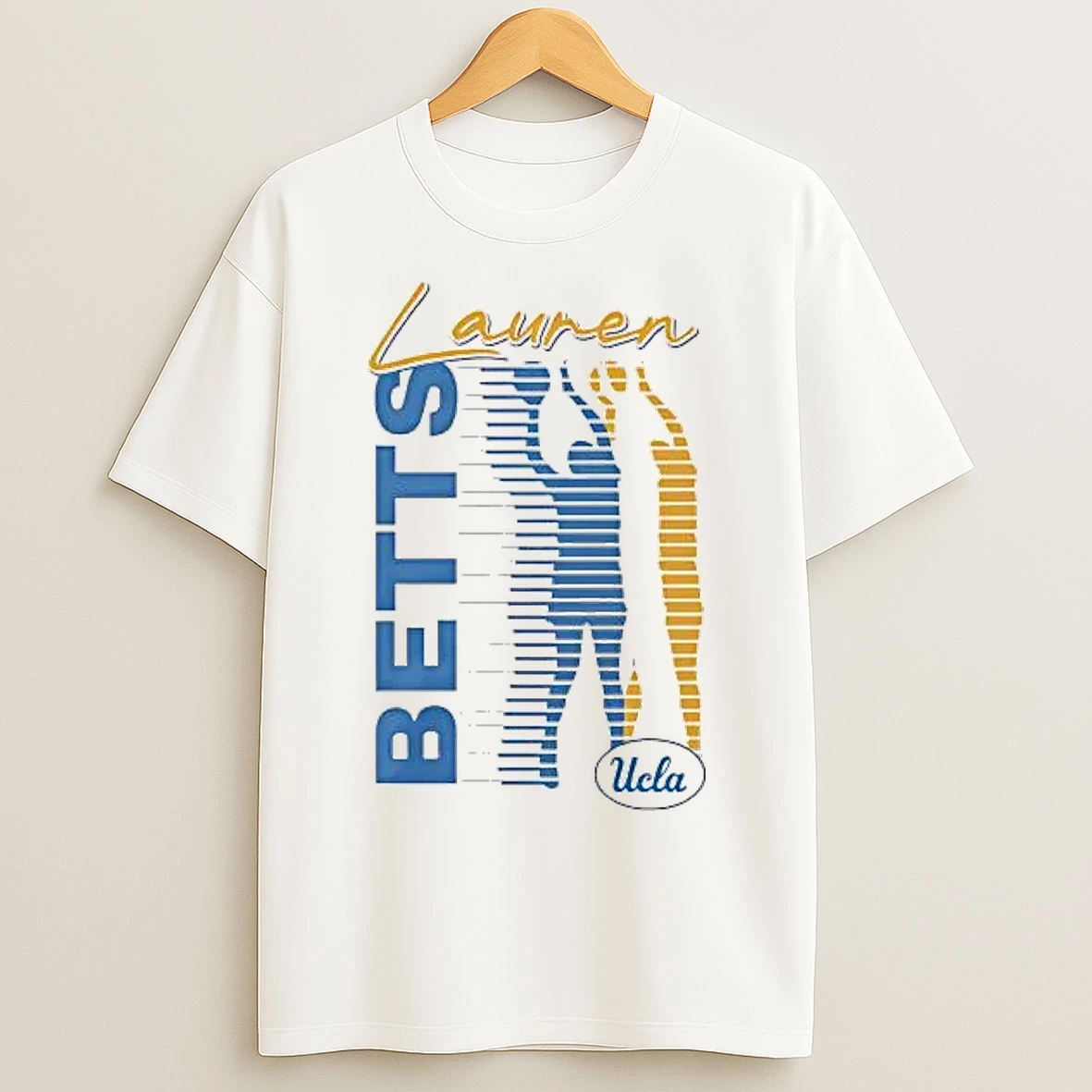 Classic Lauren Betts Silhouette Ucla Bruins T Shirts