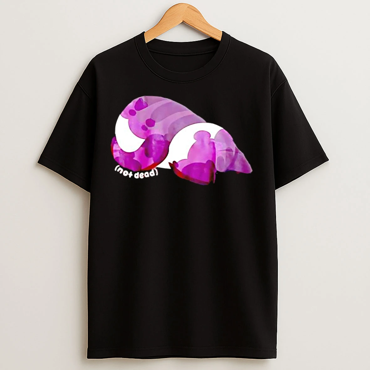 Classic Lazy Cat Not Dead Cute T Shirts