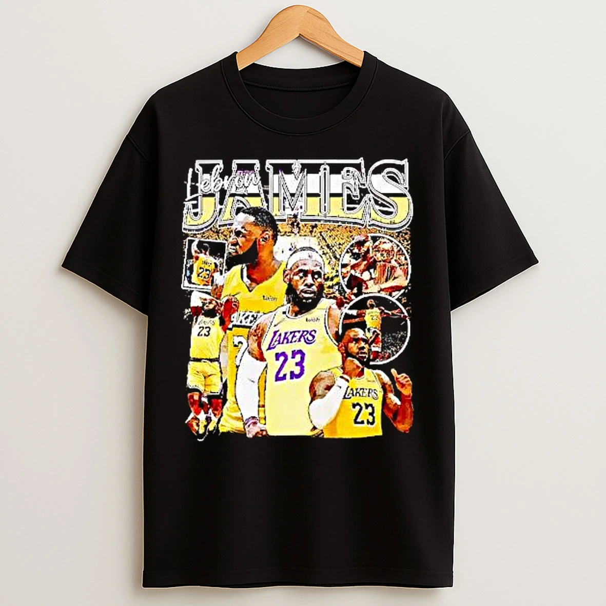 Classic Lebron James Graphic Lakers T Shirts