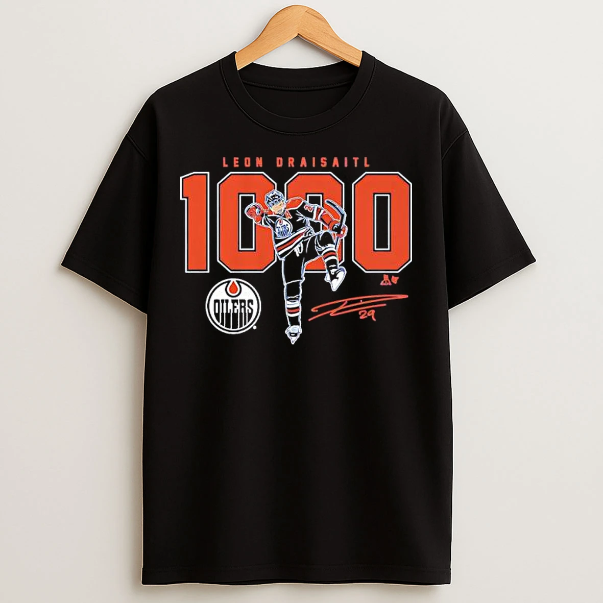 Classic Leon Draisaitl Edmonton Oilers 1000 Career Nhl Points Signature T Shirts