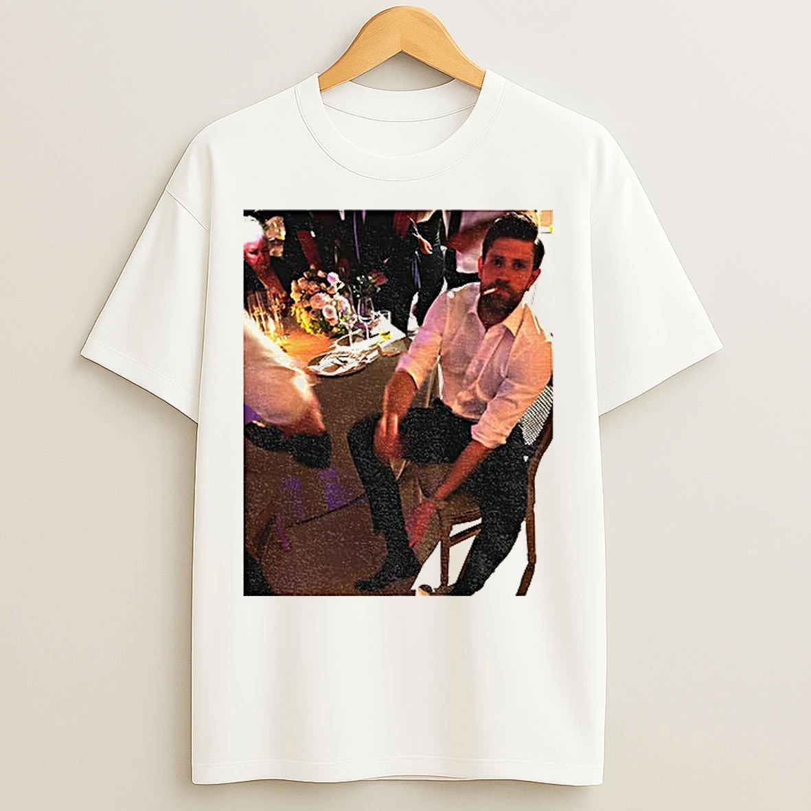 Classic Leon Draisaitl Oilers Smoking Vintage Cig Photo T Shirts