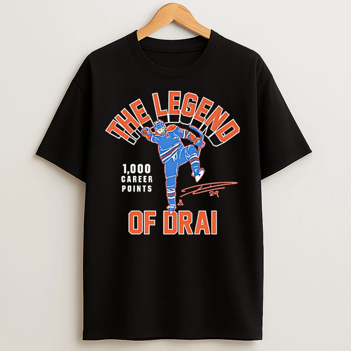 Classic Leon Draisaitl The Legend Of Drai 1000 Career Points Edmonton Oilers T Shirts