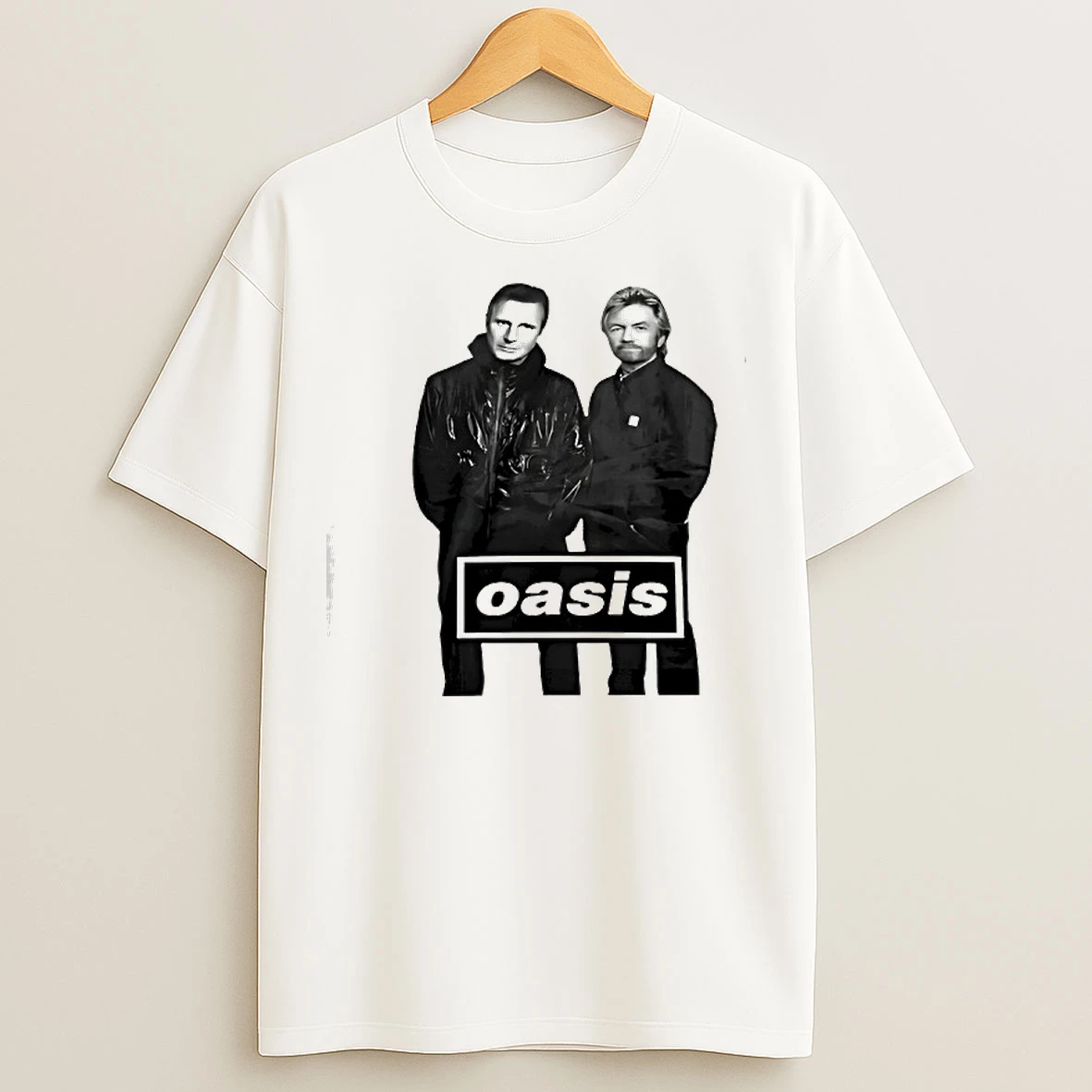 Classic Liam Neeson And Noel Edmonds Oasis T Shirts