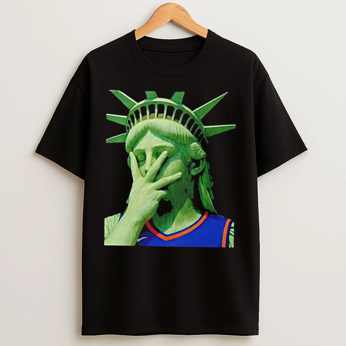 Classic Liberty Of Statue X Jalen Brunson New York Knicks T Shirts