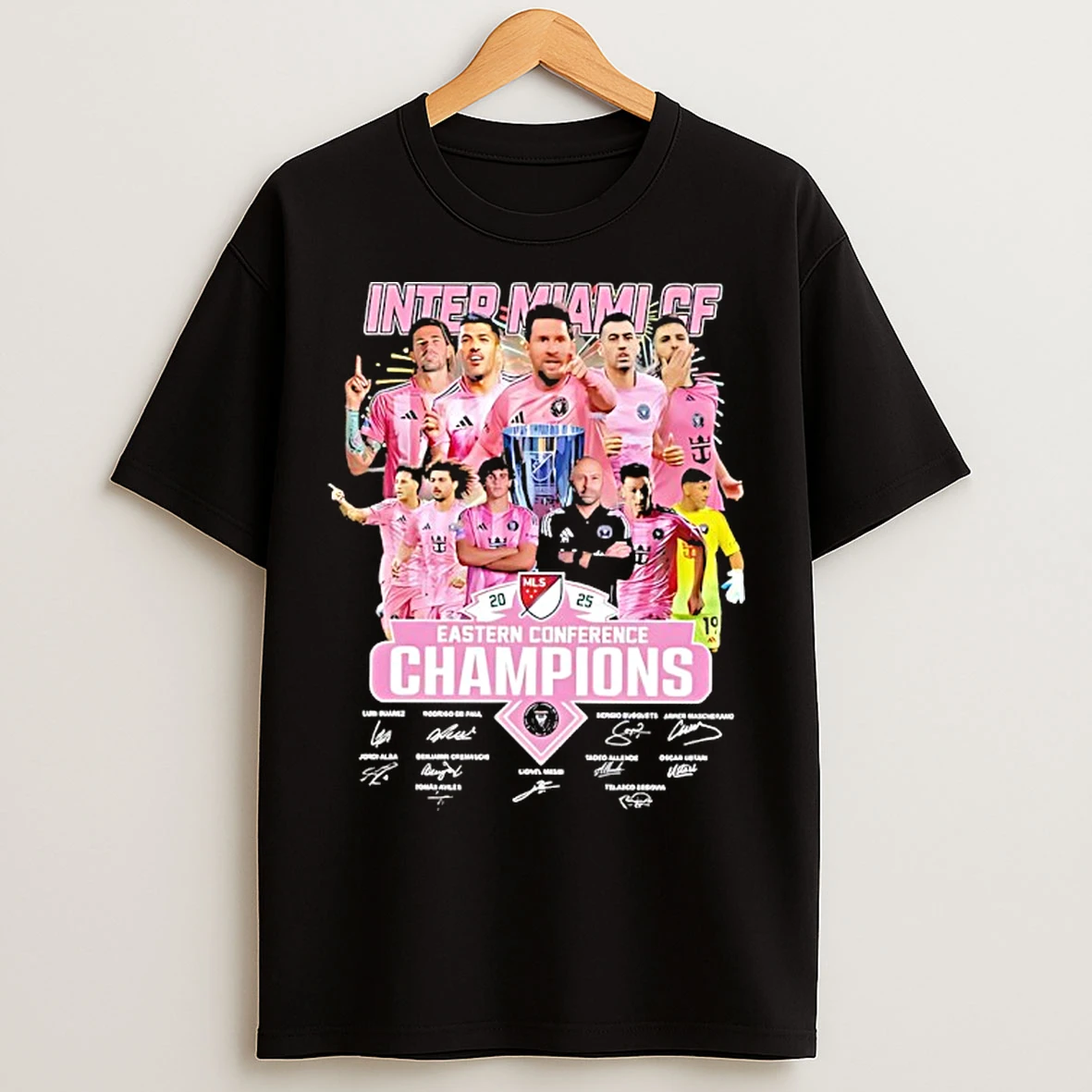 Classic Lionel Mess Superstar Inter Miami Cf Eastern Conference Champions T Shirts