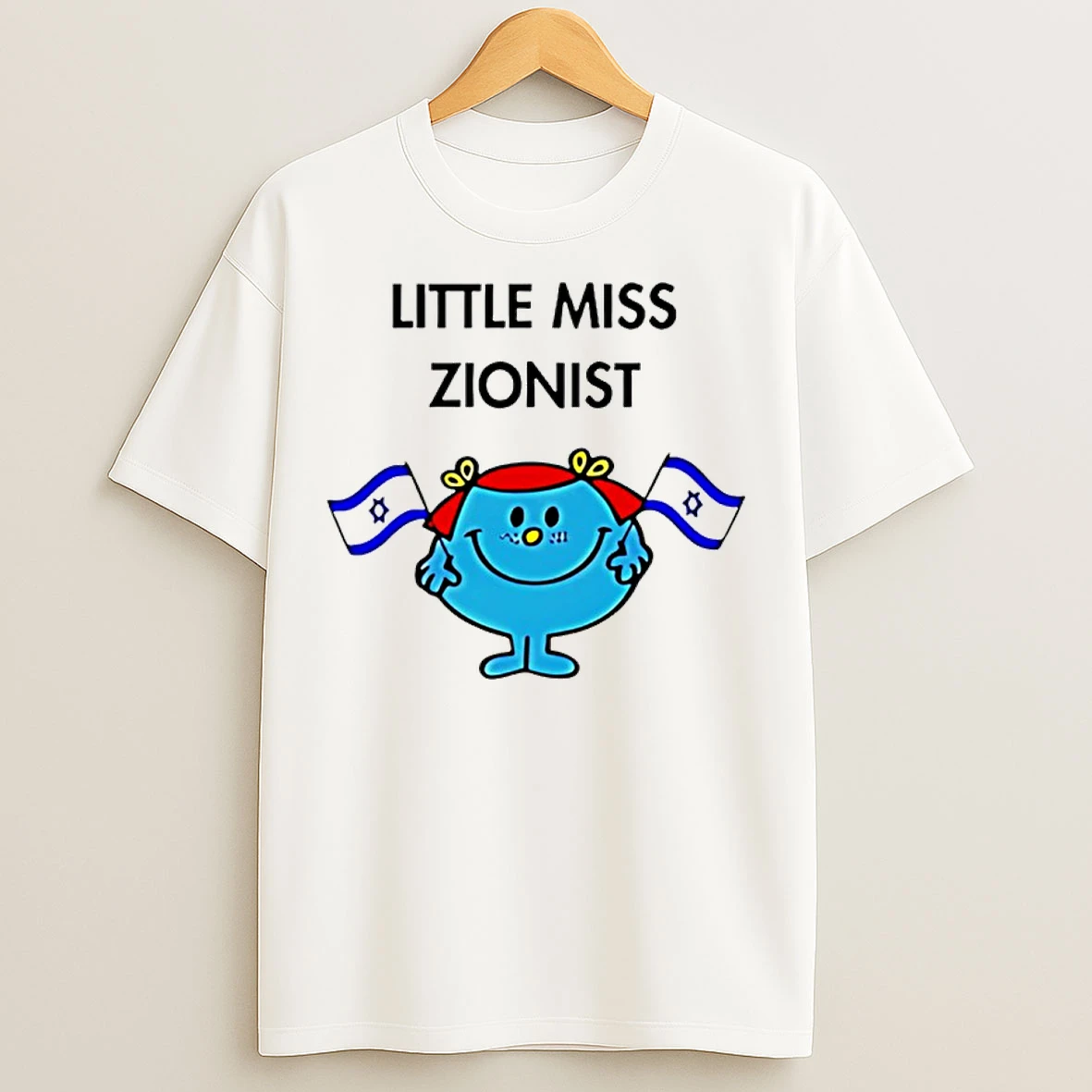Classic Little Miss Zionist Jew Flag T Shirts
