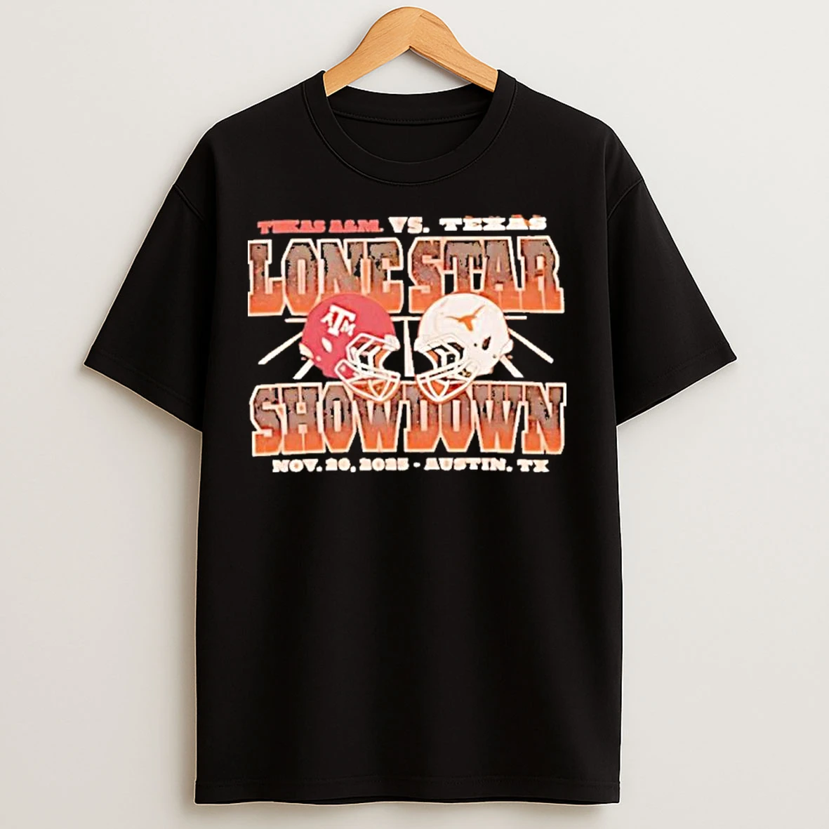 Classic Lone Star Showdown Texas Am Aggies X Texas Longhorns Nov 28 2025 T Shirts