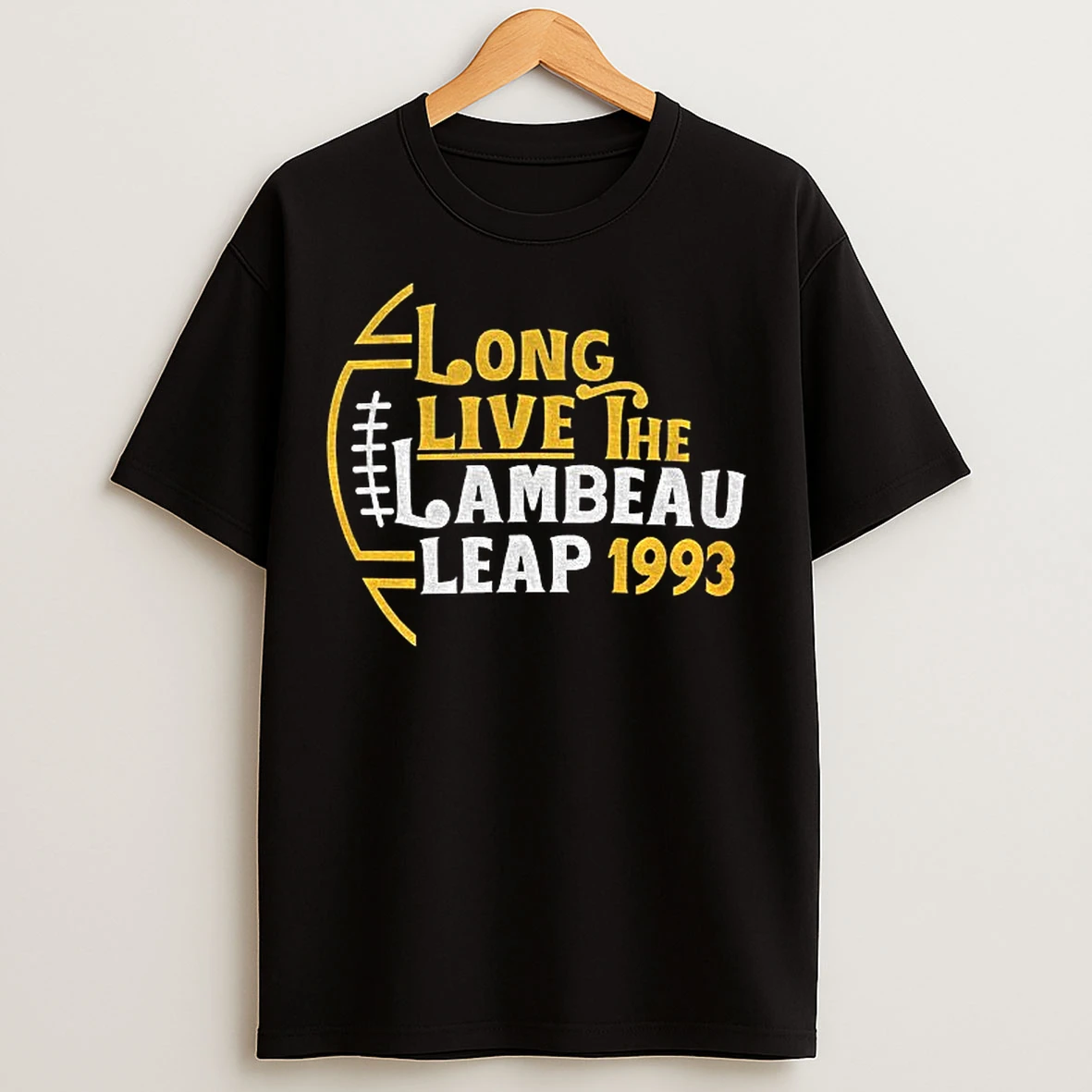 Classic Long Live The Lambeau Leap 1993 Green Bay Packers Christmas T Shirts