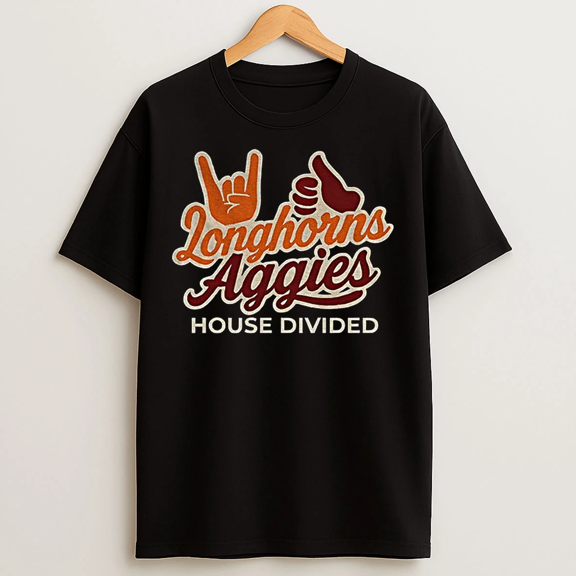 Classic Longhorns Aggies House Divided T Shirts