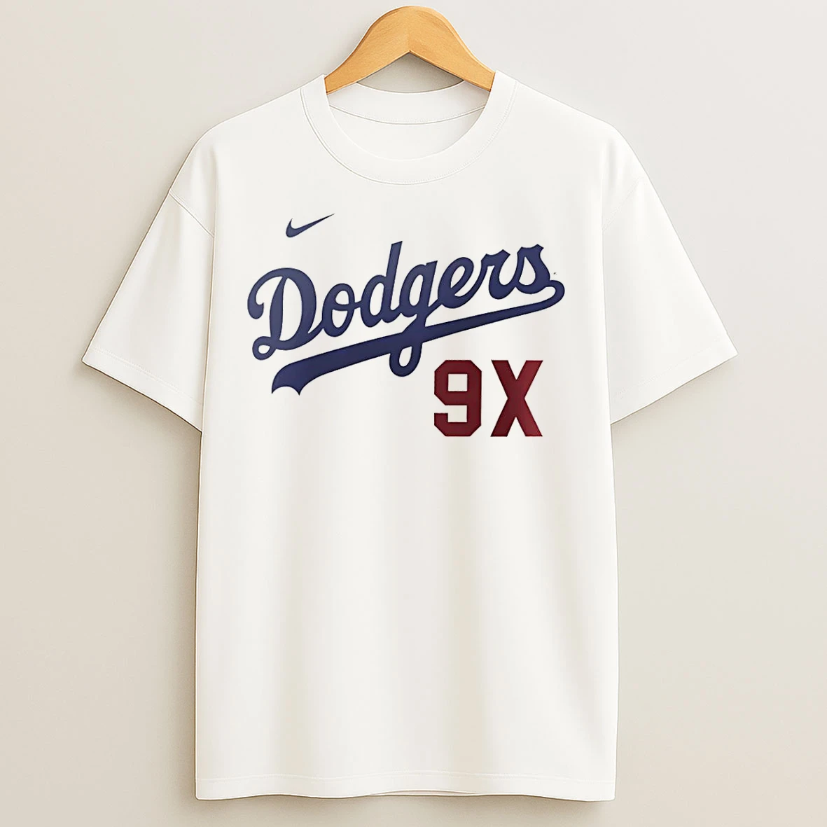 Classic Los Angeles Dodgers Nike 9x Champs T Shirts