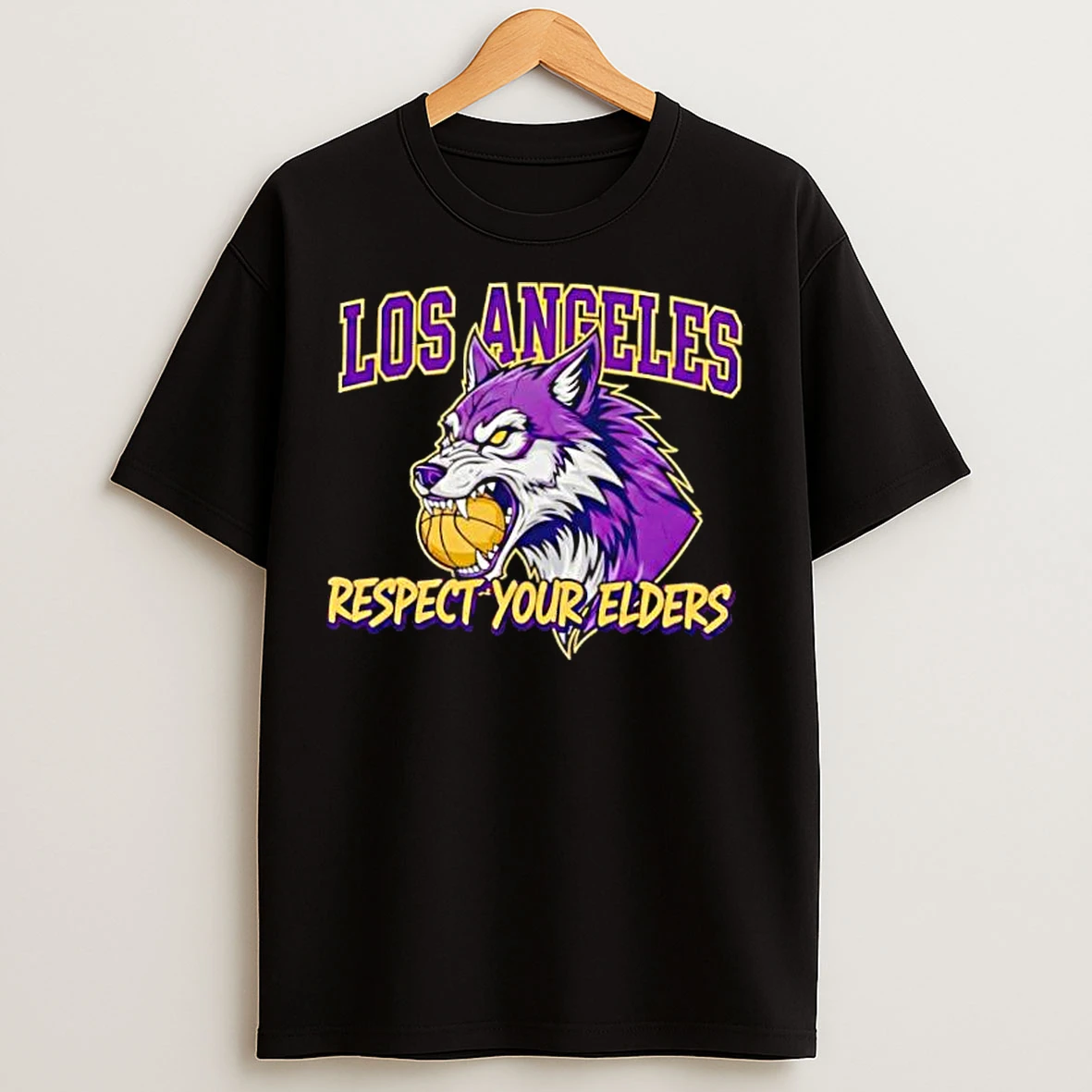 Classic Los Angeles Lakers Respect Your Elders T Shirts