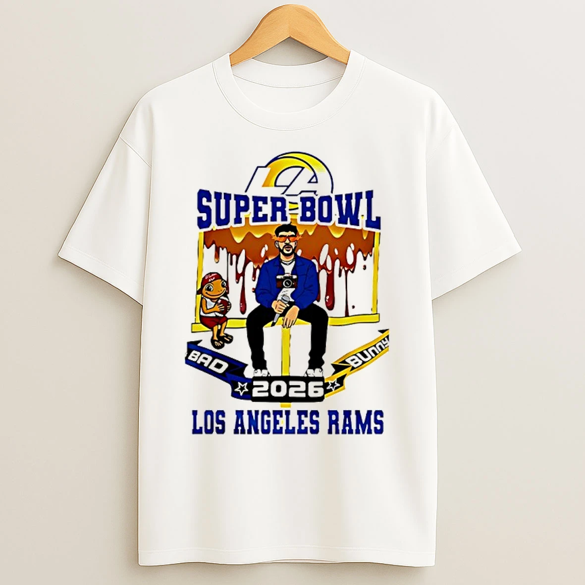 Classic Los Angeles Rams X Bad Bunny Super Bowl 2026 T Shirts