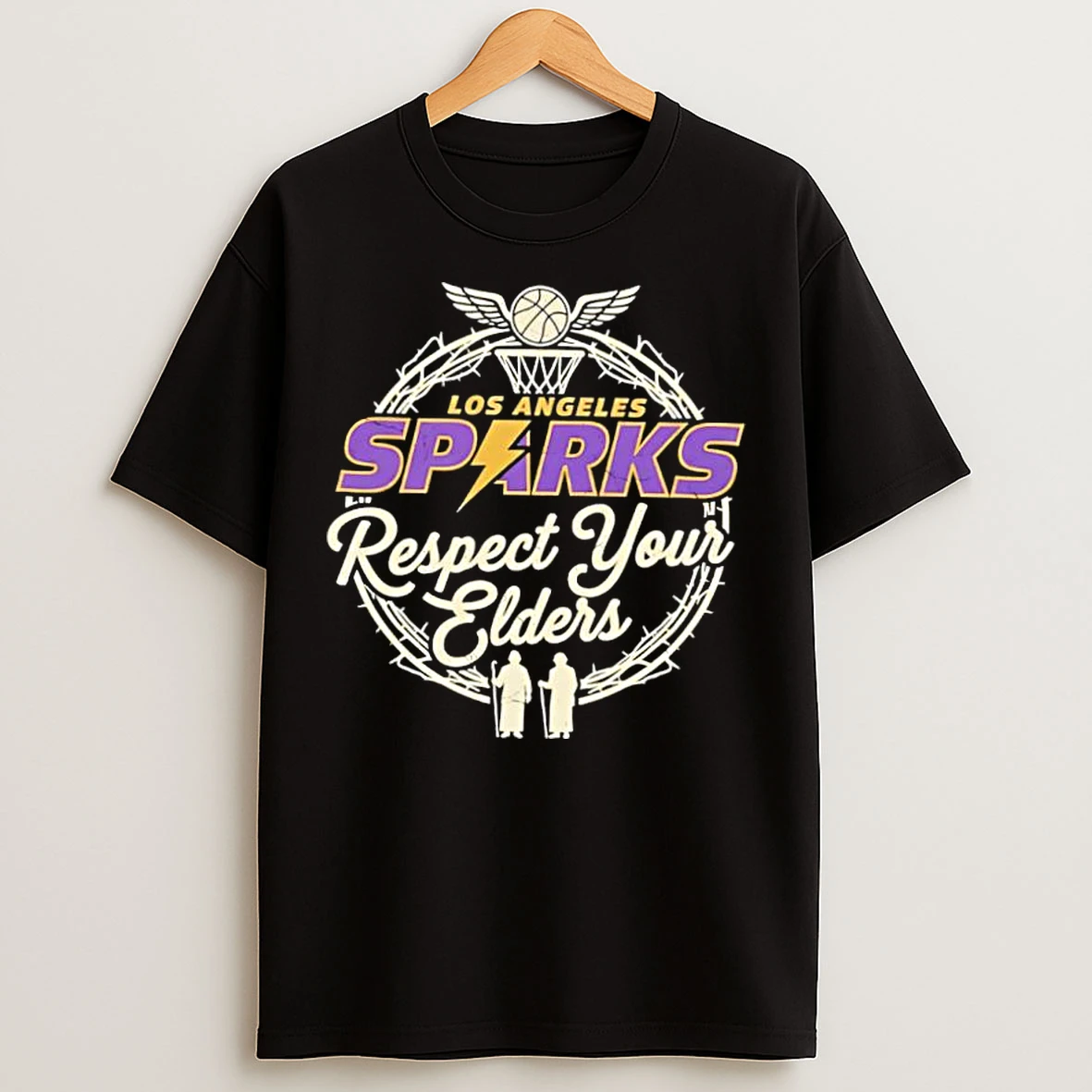 Classic Los Angeles Sparks Respect Your Elders T Shirts