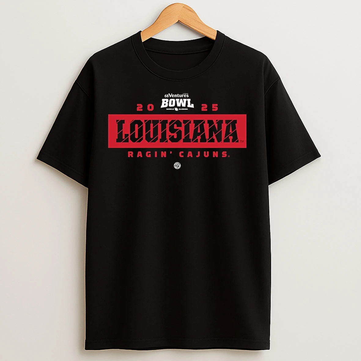 Classic Louisiana Ragin Cajuns 2025 68 Ventures Bowl T Shirts