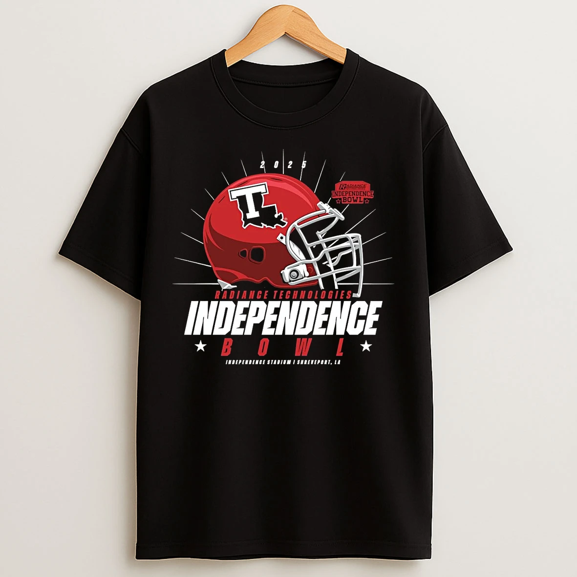 Classic Louisiana Tech Bulldogs 2025 Independence Bowl Helmet T Shirts