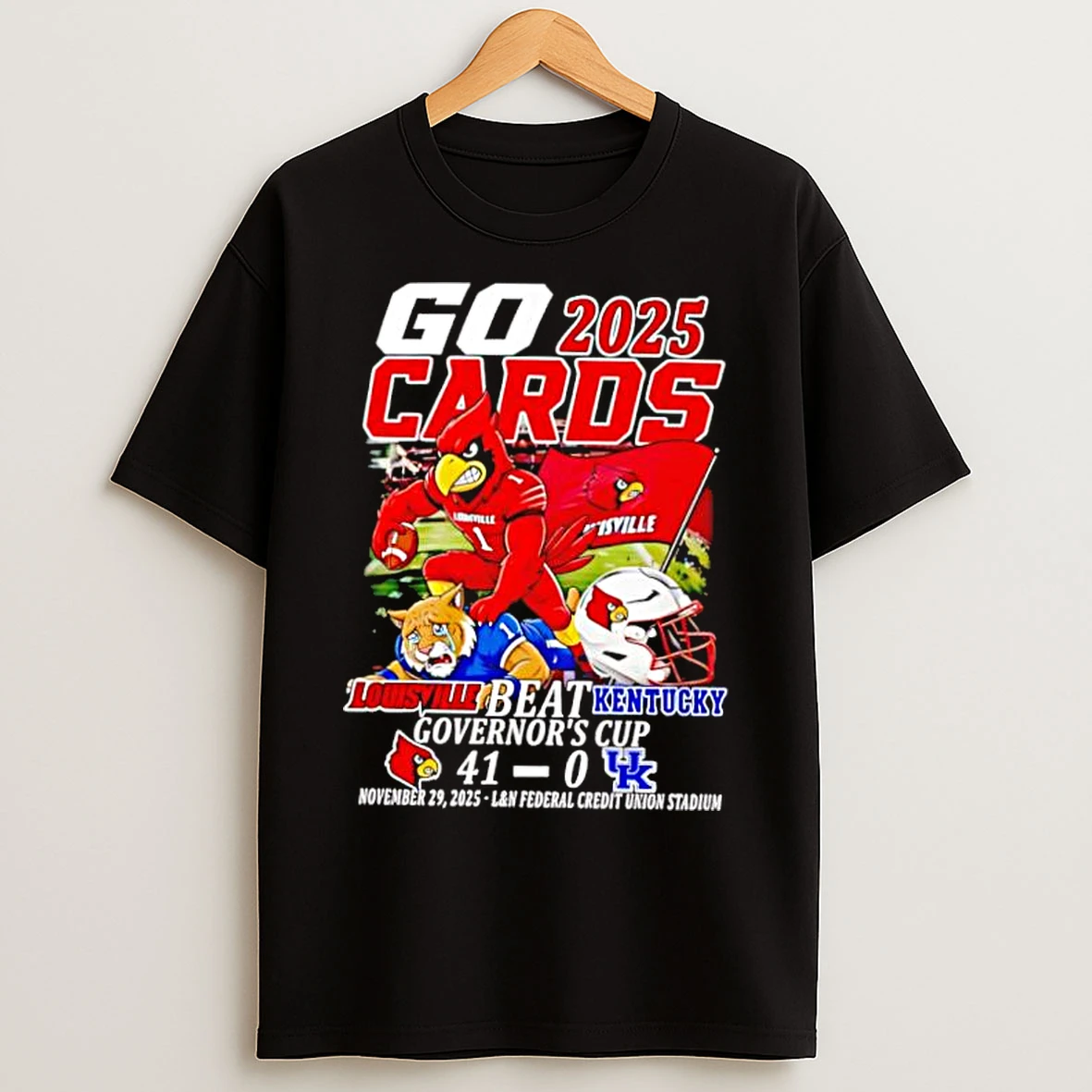 Classic Louisville Cardinals Beat Kentucky Wildcats Governors Cup 2025 T Shirts
