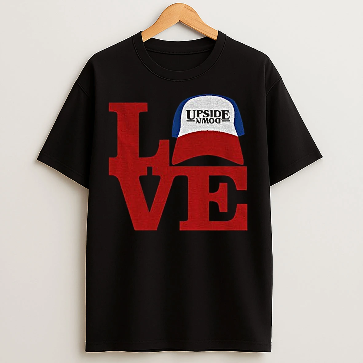Classic Love Hat Upside Down Stranger Things T Shirts