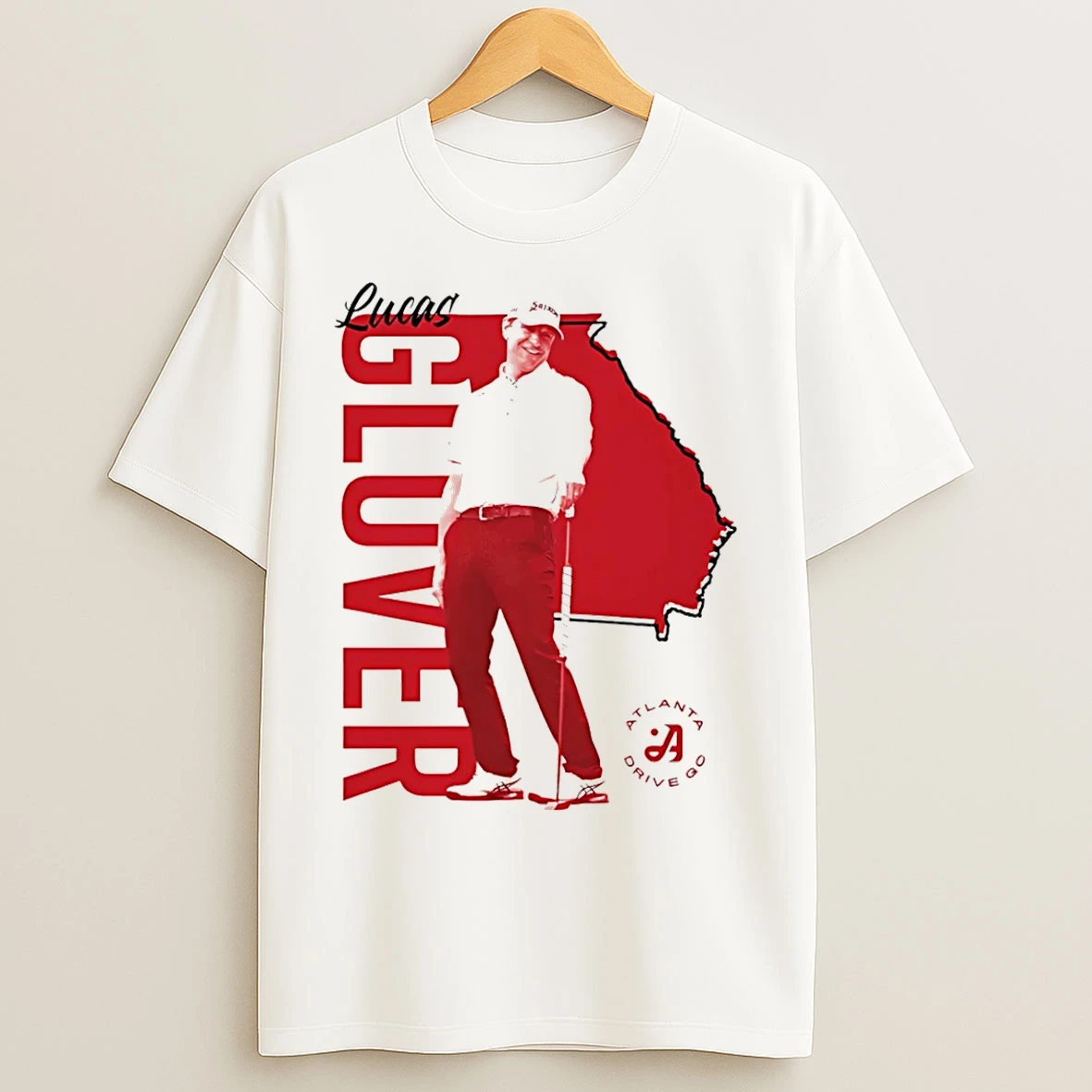 Classic Lucas Glover Atlanta Drive Gc Vertical Name Golf T Shirts