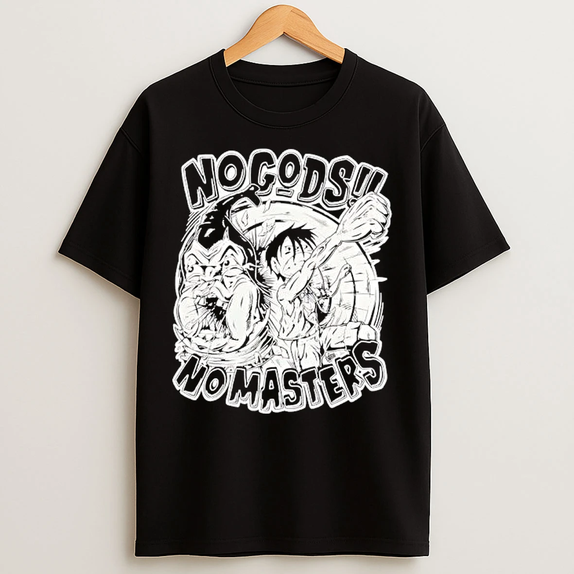 Classic Luffy World Noble No Gods No Masters T Shirts