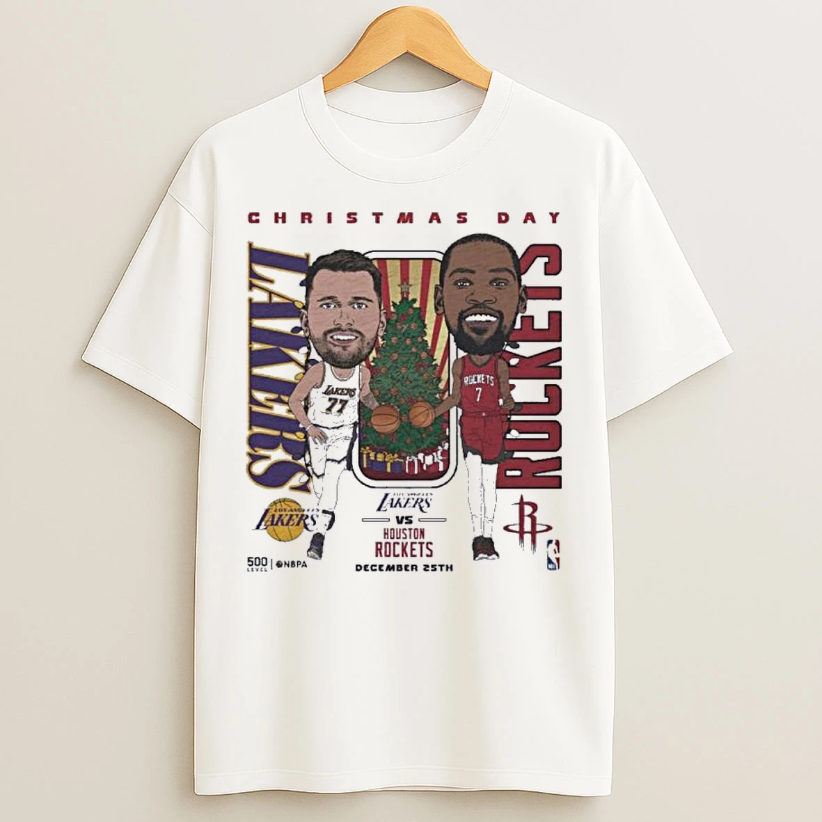 Classic Luka Doncic Vs Kevin Durant 2025 Nba Christmas Day Match Up T Shirts