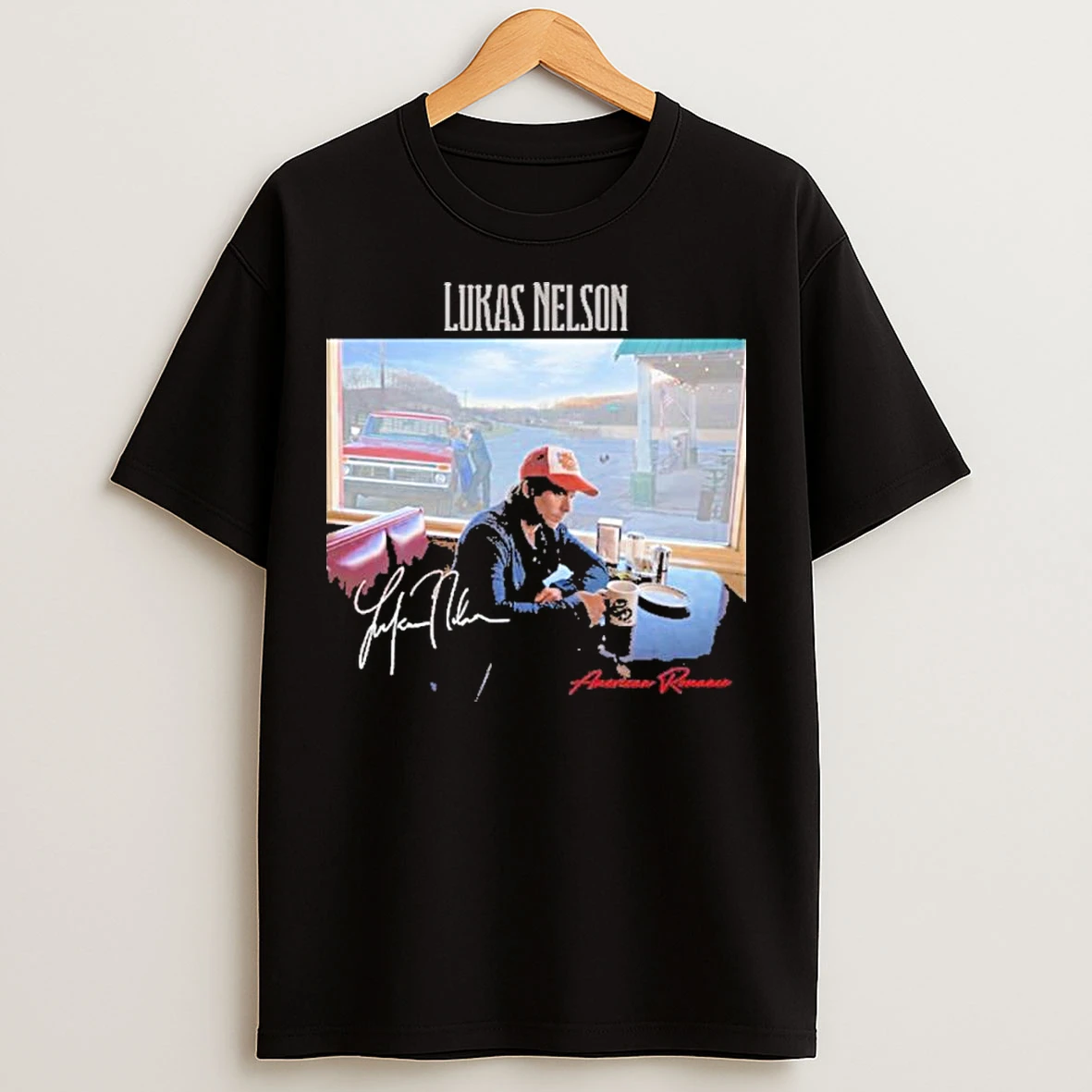 Classic Lukas Nelson American Romance Vinyl T Shirts
