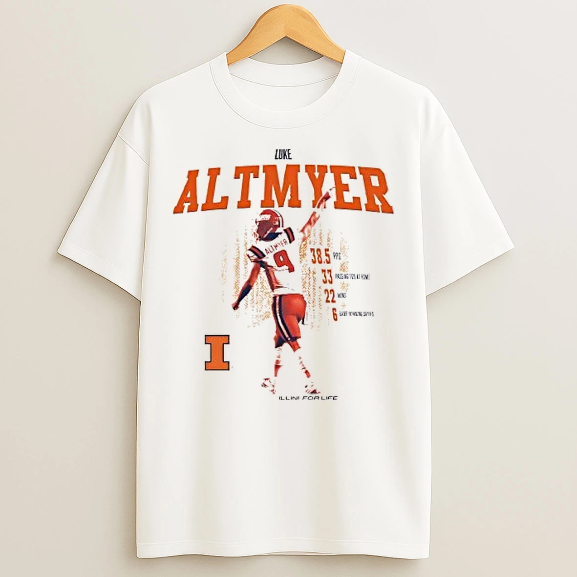 Classic Luke Altmyer Career Illinois Fighting Illini T Shirts