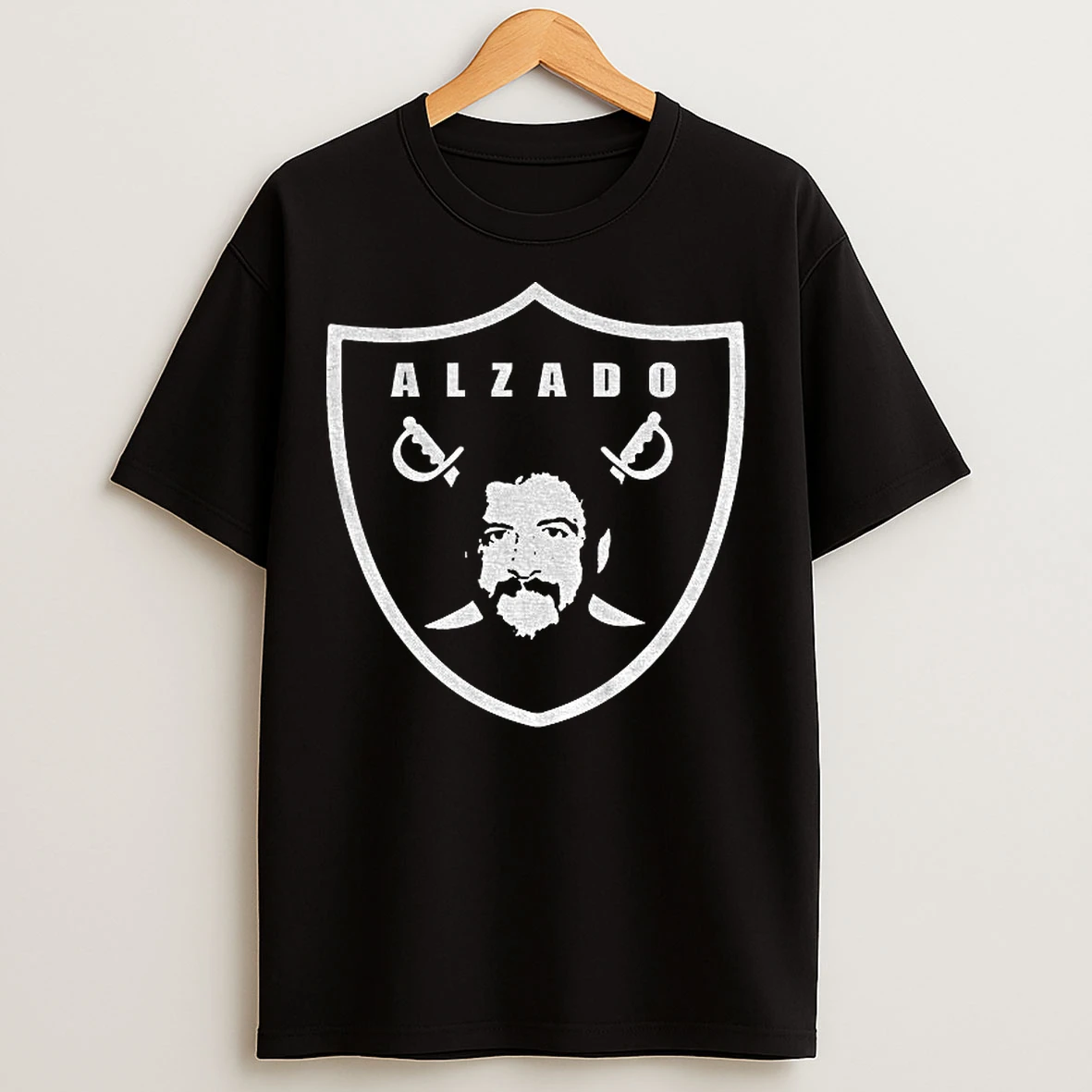 Classic Lyle Alzado Los Angeles Raiders Tribute Parody Logo T Shirts