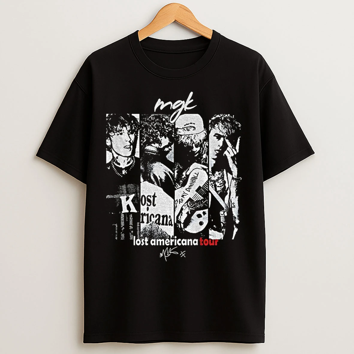 Classic Mgk Lost Americana Tour Machine Gun Kelly Middle Finger 2025 T Shirts