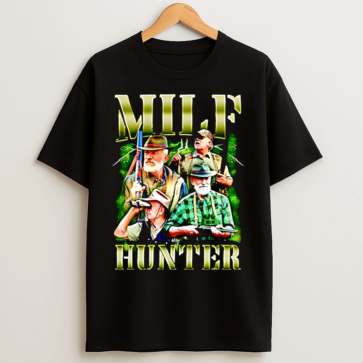 Classic Milf Hunter Graphic Christmas T Shirts