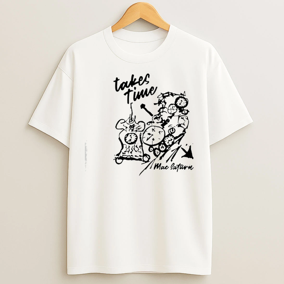 Classic Mac Saturn Takes Time 2025 T Shirts