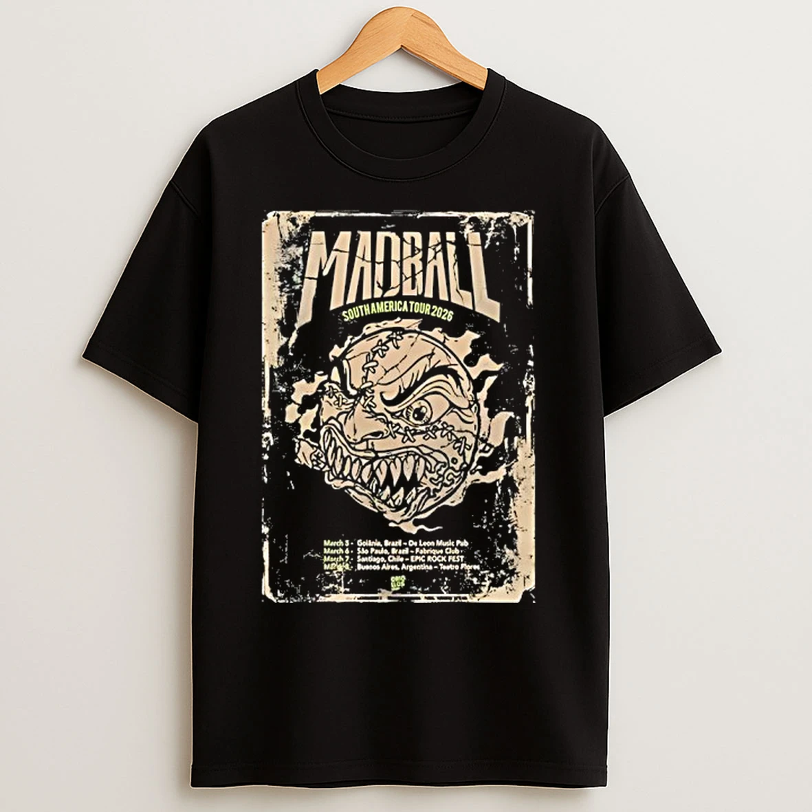 Classic Madball South America Tour 2026 Vintage T Shirts