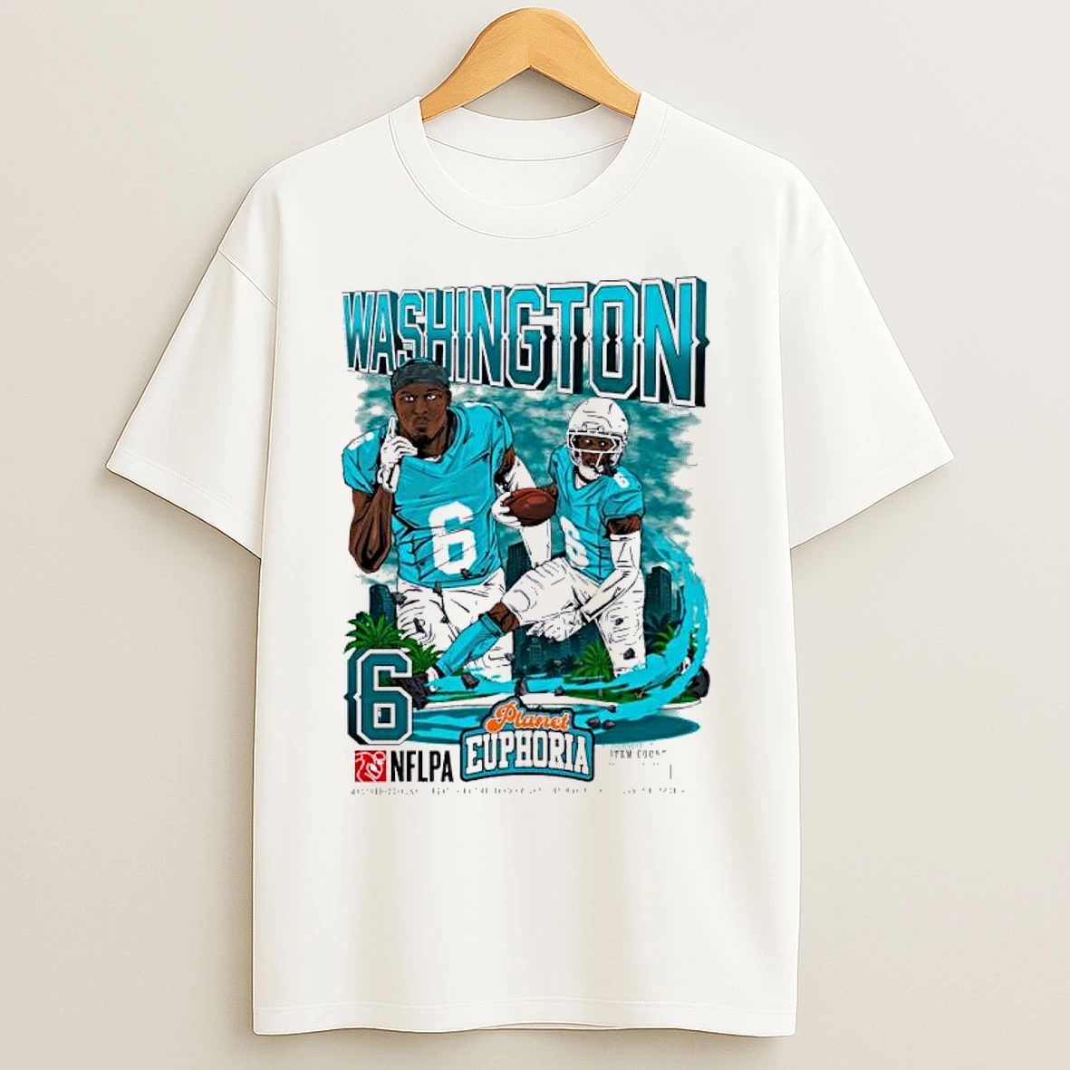Classic Malik Washington Miami Dolphins Nflpa Player T Shirts