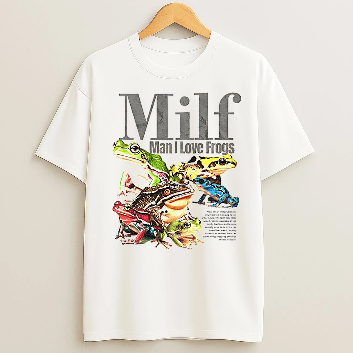 Classic Man I Love Frogs Gen Z Meme T Shirts