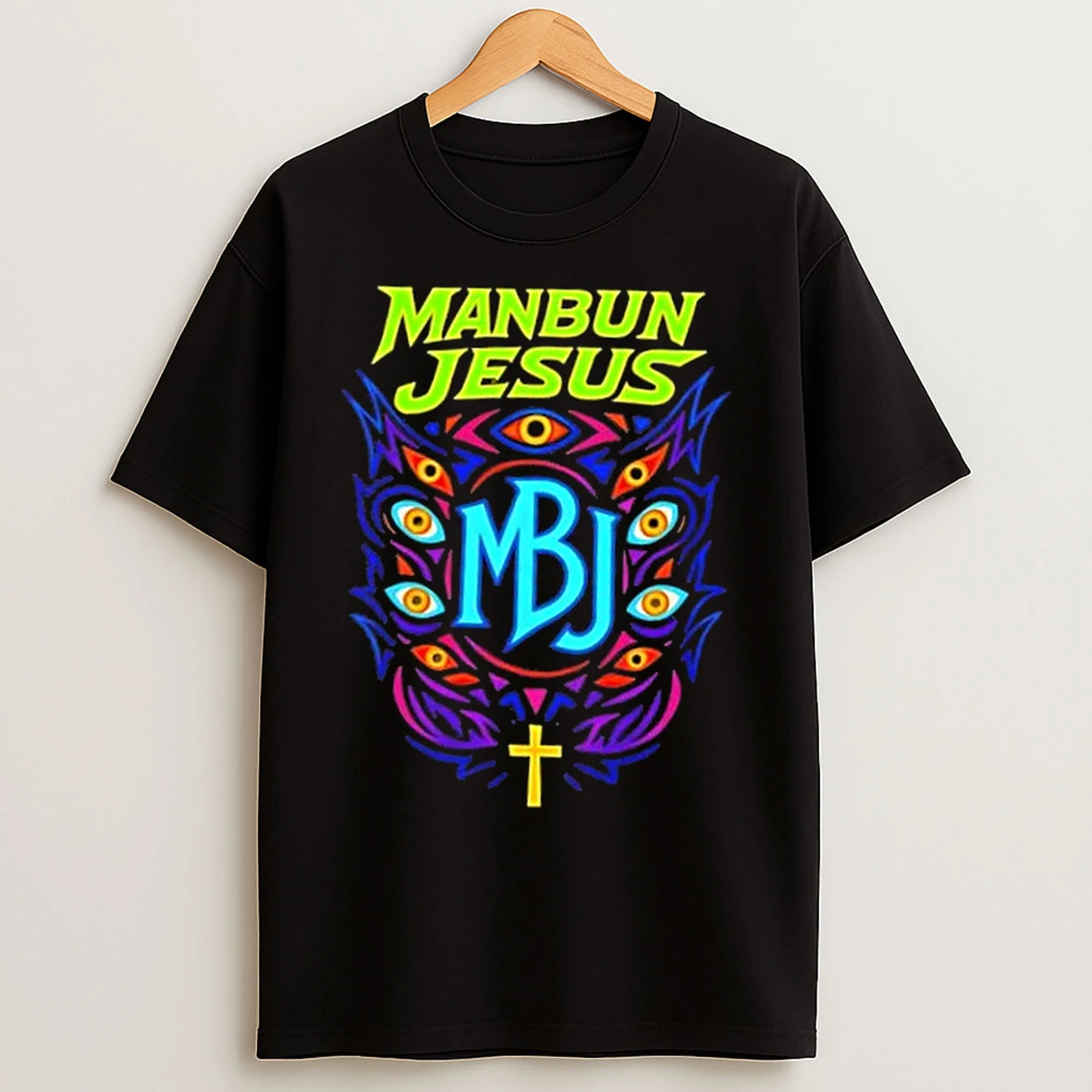 Classic Manbun Jesus Third Eye T Shirts