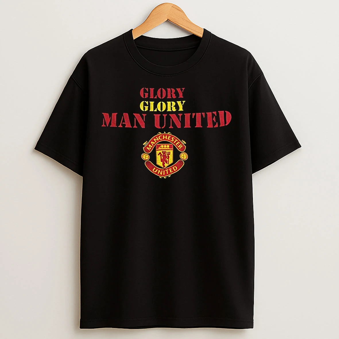 Classic Manchester United Fc Logo Glory Glory Man United T Shirts