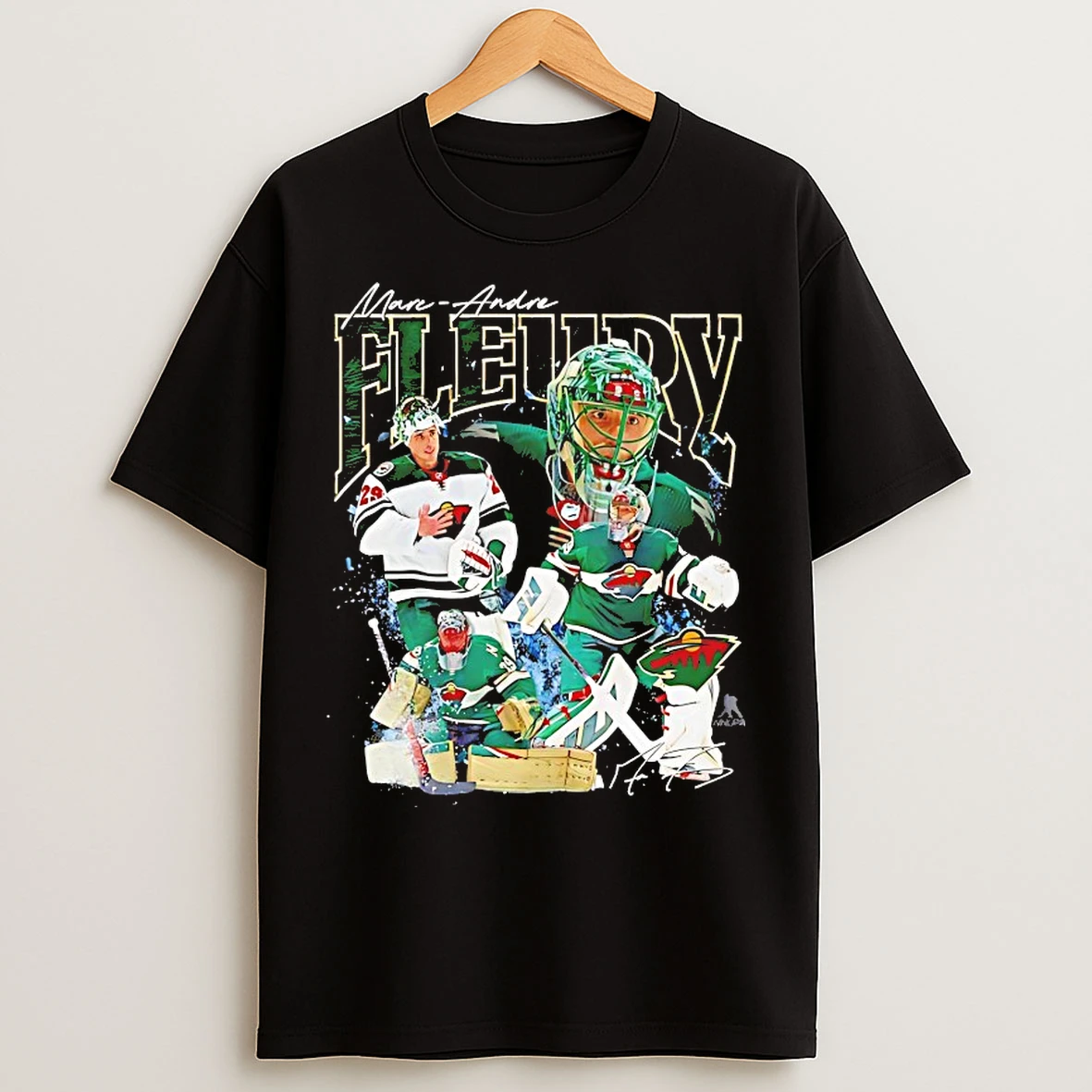 Classic Marc Andre Fleury Minnesota Wild T Shirts