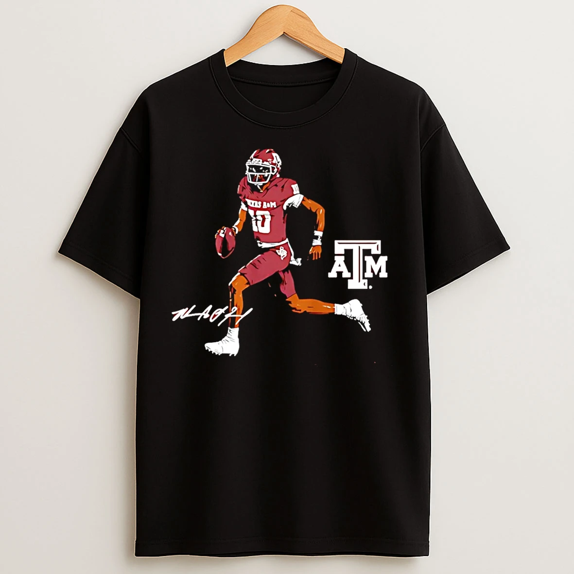 Classic Marcel Reed Texas Am Aggies Superstar Pose Signature T Shirts