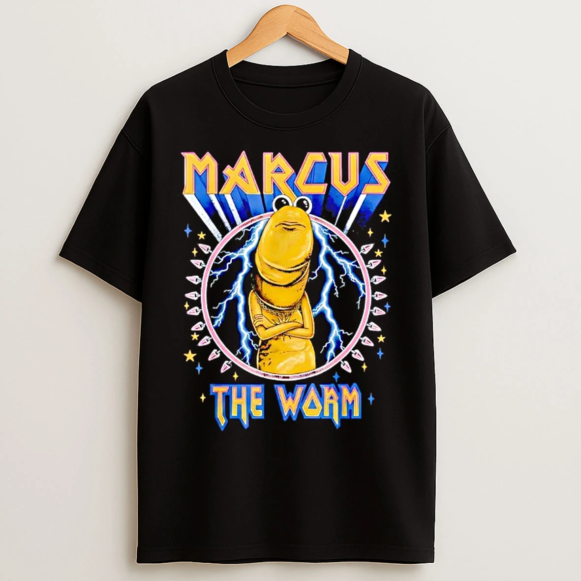 Classic Marcus The Worm Heavy Rock Rockworm Humor Meme T Shirts