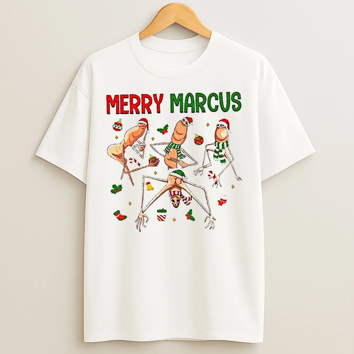 Classic Marcus The Worm Merry Marcus Christmas T Shirts