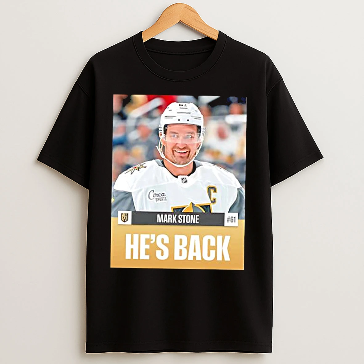 Classic Mark Stone Hes Back Vegas Golden Knights Stylish T Shirts
