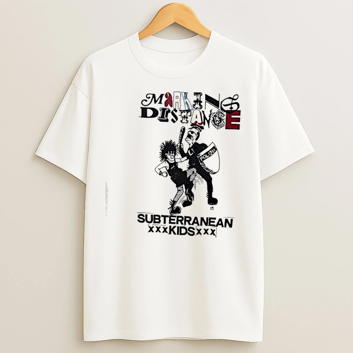 Classic Marking Distance Polizia Subterranean Kids T Shirts