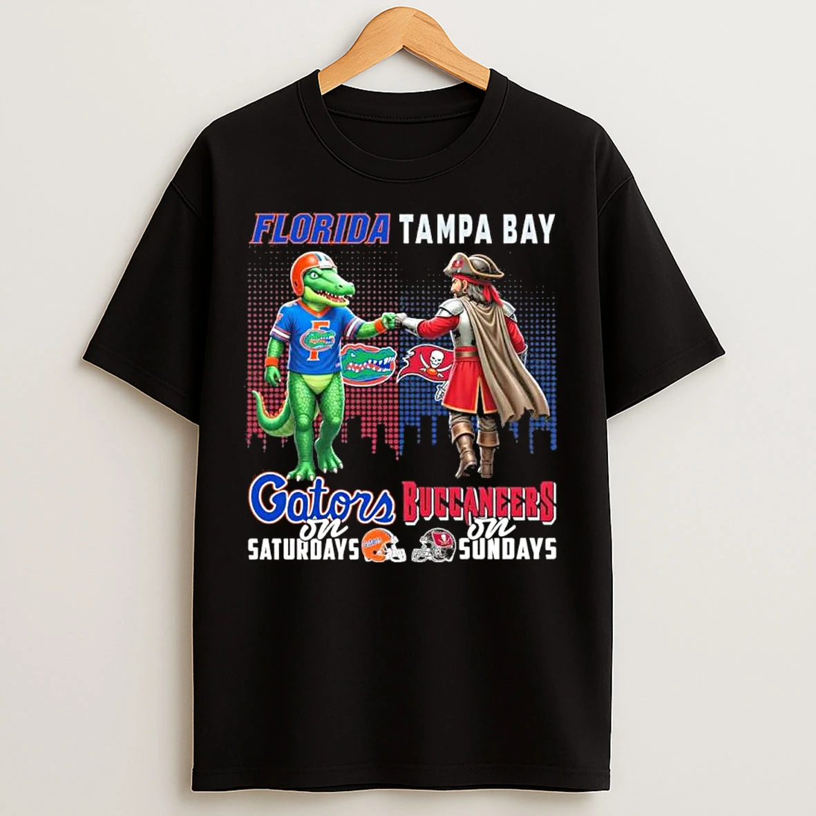 Classic Mascot Florida Gators On Saturdays And Tampa Bay Buccaneers On Sundays T Shirts