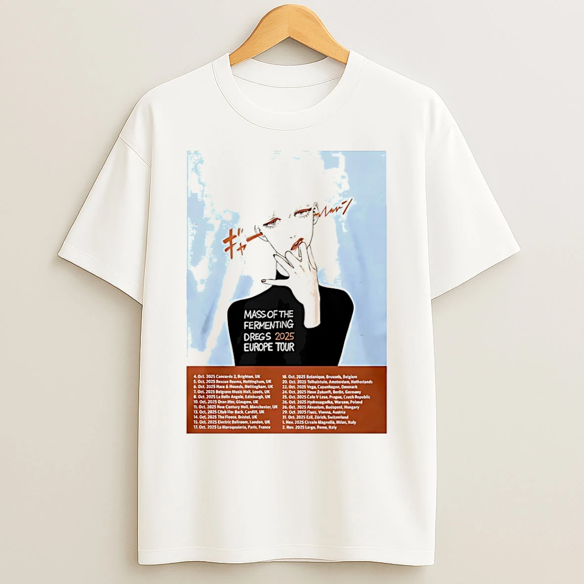 Classic Mass Of The Fermenting Dregs 2025 Europe Tour T Shirts