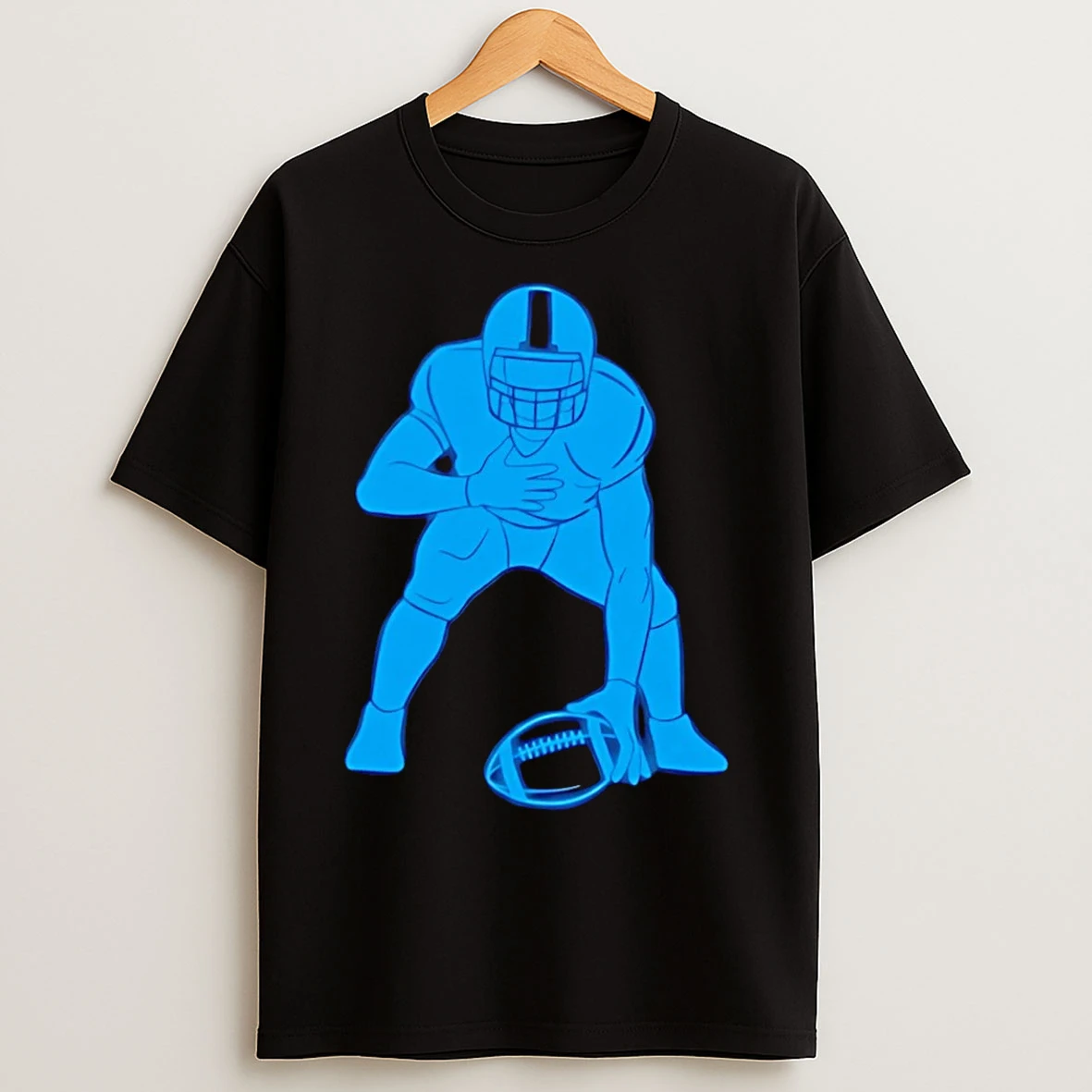 Classic Matthew Staffords Daughter Blue Football T Shirts