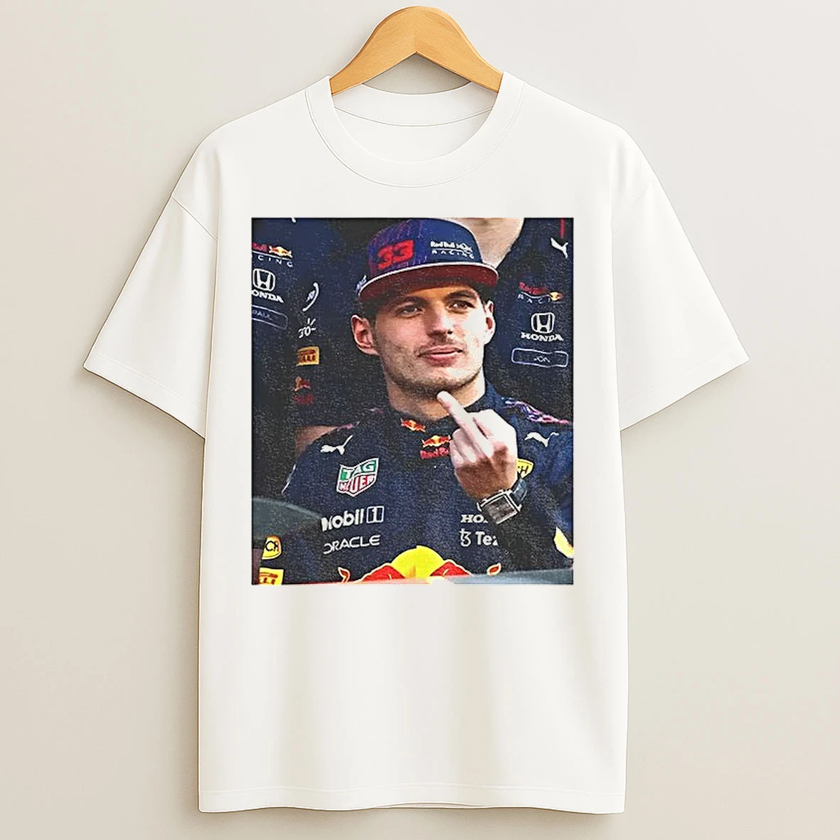 Classic Max Verstappen Middle Finger Formula 1 Racing Meme T Shirts