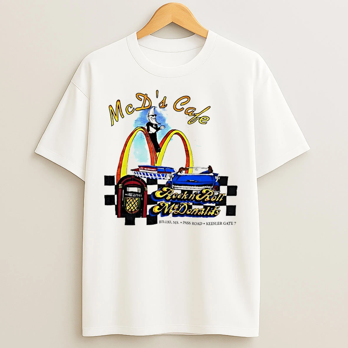 Classic Mcdonalds Cafe Rock N Roll T Shirts